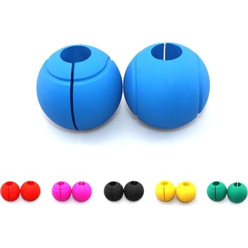 1pcs Silicone Dumbbell Grips Barbell Pull Up Bar Handle Grips Ball Weightlifting Gym Fitness Equipment