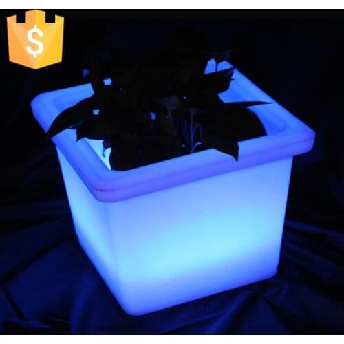 LED light pots led lighted planter pots commercial planters pots SK-LF13 L35.5*W35.5*H28cm Free shipping 1pc