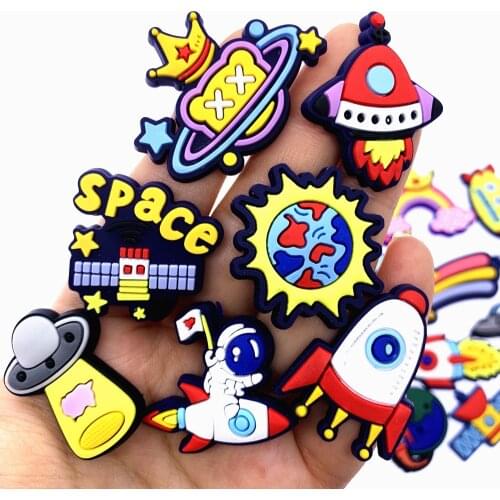 10PCS/Set Space Series Flat Back Astronaut Rocket Accessories Crafts For DIY Phone Case Jewelry Charms Scrapbook Embellishments