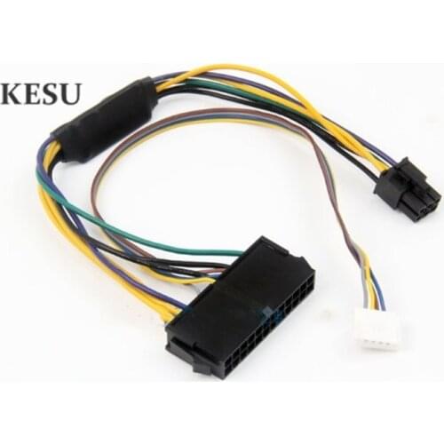 30CM ATX 24Pin 24-Pin female to 6Pin 6-Pin male with mini 6pin connector power cable for HP Elite 8100 8200 8300 800G1
