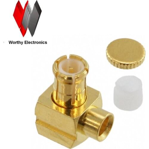 Free shipping Interconnects Coaxial Connectors (RF) CONN MCX PLUG R/A 50 OHM SOLDER ARF1996-ND 919102P51AX 919-102P-51A