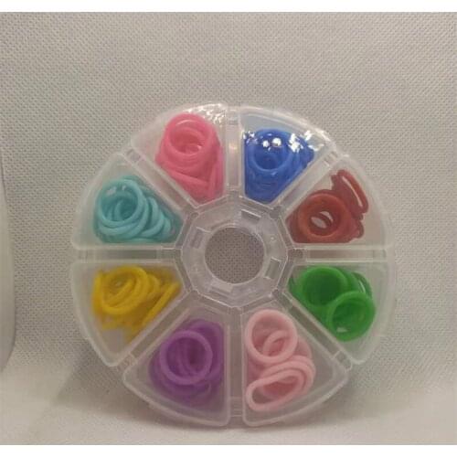 8000pcs/100box Color O-Ring Silicone Glasses Ring Anti-Skid Sealing Ring Jewelry Findings Kit Diy Sunglasses Connector Wholesale