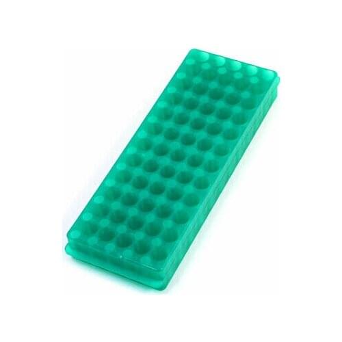 Double Sided Green Polypropylene 60 Position Centrifuge Tube Pipette Vial Stand