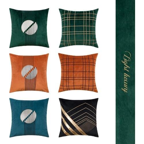 Dutch Velvet Embroidered Porcelain Printed Cushion Cover Decorative Sofa Throw Pillow Car Chair Home Decor PillowCase