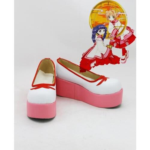 Hot Sale Anime Card Captor Sakura Cosplay Boots Sakura CardCaptor Shoes Halloween Carnival Women