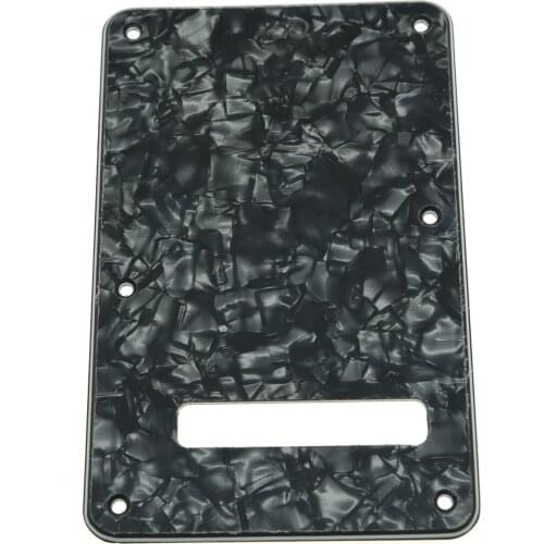 KAISH Black Pearl ST Style Guitar Tremolo Trem Spring Cover Back Plate