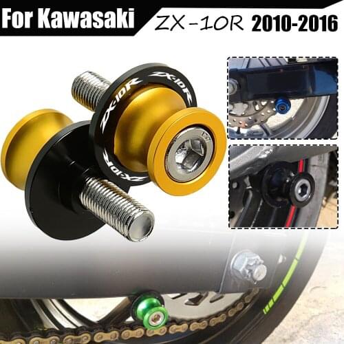 Motorcycle Swingarm Slider Spools 8MM stand screws SliderFor Kawasaki ZX10R ZX 10R ZX-10R 2010-2016 Motorcycle Accessories