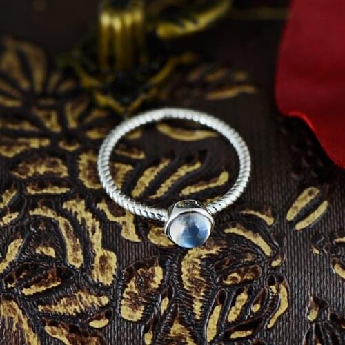 925 Silver Natural Stone Rings