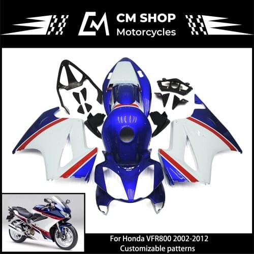 Honda Motorcycle Full Fairing Fairing Suitable for VFR800, VFR, 800, 2002, 2003, 2004, 2005, 2006, 2007, 2008, 2009, 2010, 2011
