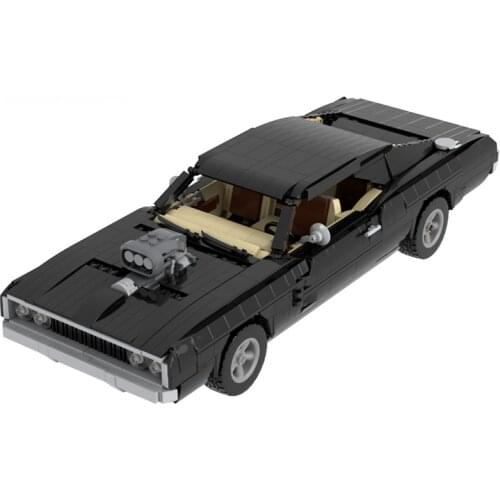 MOC 1970 Tangs Charge Speed Car Building Blokcs Set Doms Passion King of Racing Vehicle Bricks Toys For Children Birthday Gift