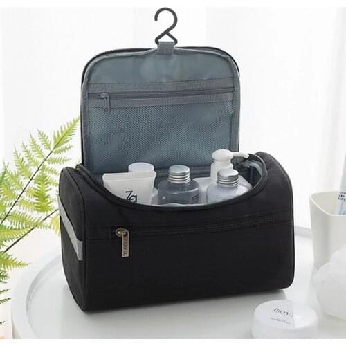 Men Travel Cosmetic Bag Waterproof Makeup Bag Organizer Case Large Capacity Wash Bag With Zipper Hook Home Bathroom Supplies