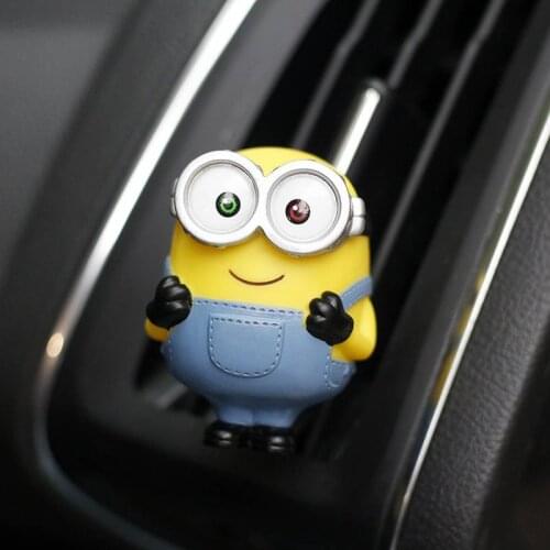 Yellow big eye doll Car Ornaments Car Vents Perfume Clip Air Freshener Automobile Interior Fragrance Decoration