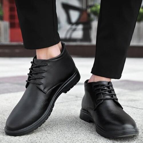 Mens Leather Shoes Business Dress Brogue Oxfords Shoes Men Formal Black BROWN Formal Shoes Big Size