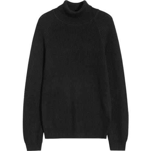 Pioneer Camp new turtleneck men brand clothing autumn winter solid sweater male top quality warm pullover men AMS802301