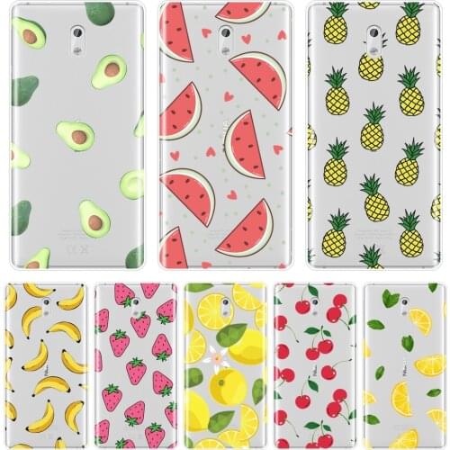 Soft Silicone Phone Case For Nokia 7 Plus X6 Pineapple Avocado Banana Fruit Lemon Cherry Back Cover For Nokia 8 6 5 3 2 1 Case