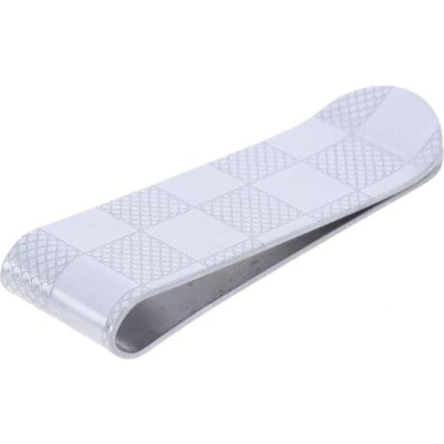 Stainless Steel Credit Card Portfolio Money Holder Money Elastic Clip Money Clips Holder Paper Clips Dollar Cash Clamp Holder