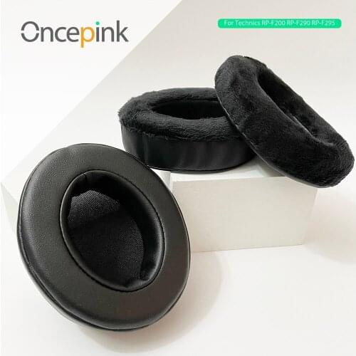 Oncepink Replacement EarPads For Technics RP-F200 RP-F290 RP-F295 Headphone Ear Cushion Repair Parts Earphones Accessories