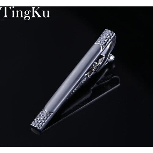 French Men Gift Neck Tie Clip Alloy Copper Metal Necktie Bar Groom Wedding Tie Clips Pin Business Party Clip de corbata