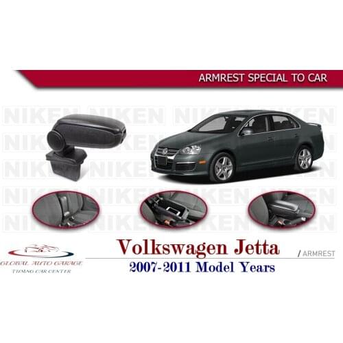 For Volkswagen Jetta Armrest 2007-2011 Car Accessories Storage Box Easy Install Universal Cup Holder Interior Auto Charging USB