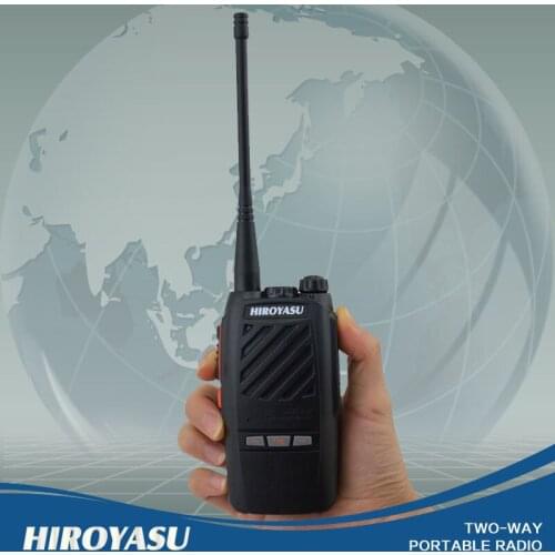 HIROYASU 7Watt UHF 400-520MHz Portable Walkie Talkie with flashlight and 4250mAh High Capacity Li-ion Battery Pack IM-2410