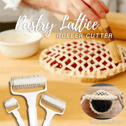 Pizza Roller Cutter Pie Cookie Cutter Pastry Baking Tools Pull Net Wheel Knife Bakeware Embossing Dough Roller Lattice Cutter