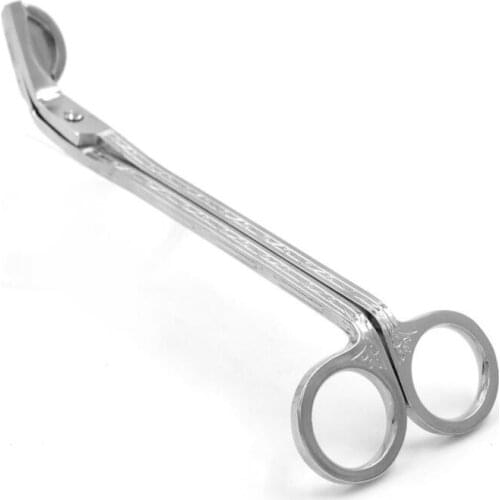 Silver Candle wick trimmer Oil Lamp Stainless steel Scissor Cutter Snuffers Tool 17.5*5.7cm Trim the wicks with ease LX8820