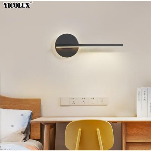 7w-12w LED Wall Lamps for Beside Reading for bedroom for livingroom white or black Wall Lights Indoor Lighting Decoration