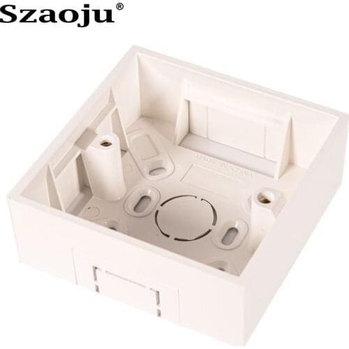 Szaoju 86 Junction Box, European, British, Wall Socket, Switch Mounting Box, Flameproof Plastic Box 146 * 86mm, 86*86mm