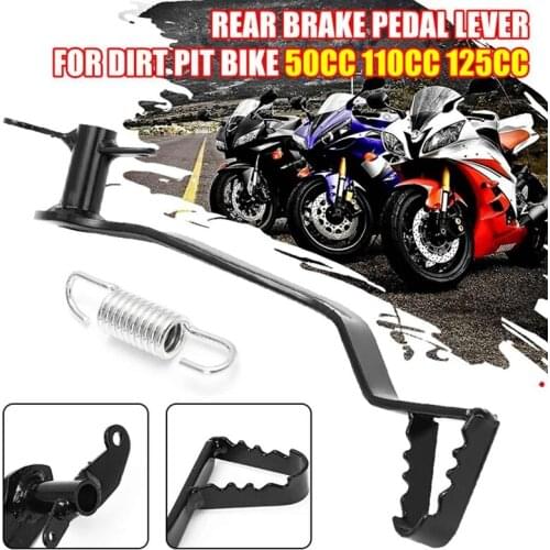 Universal Motorcycle Rear Hydraulic Brake Lever Pedal & Spring Motorbike Foot Rest For Pit Dirt Bike 50Cc 110Cc 125Cc