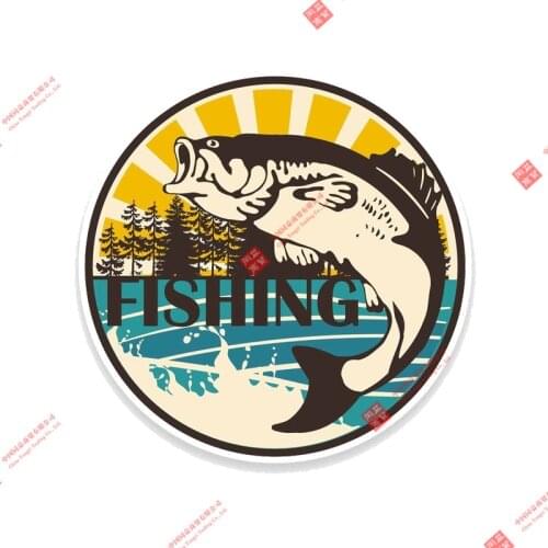 Personality Wilderness Fishing Car Sticker Bumper Motorcycle Decor High Quality Vinyl Scratches Waterproof PVC