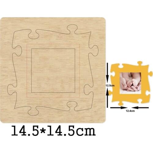 Puzzle Photo Frame Cutting Dies 2021 New Craft Die Cut &Wooden Dies Suitable for Common Die Cutting Machines on the Market