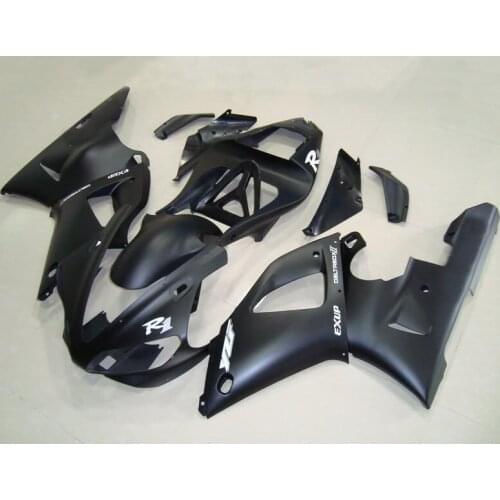 Hi-grade Injection mold Fairing kit for YAMAHA YZFR1 00 01 YZF R1 YZF1000 2000 2001 ABS Matte black Fairings set+Gifts YB19