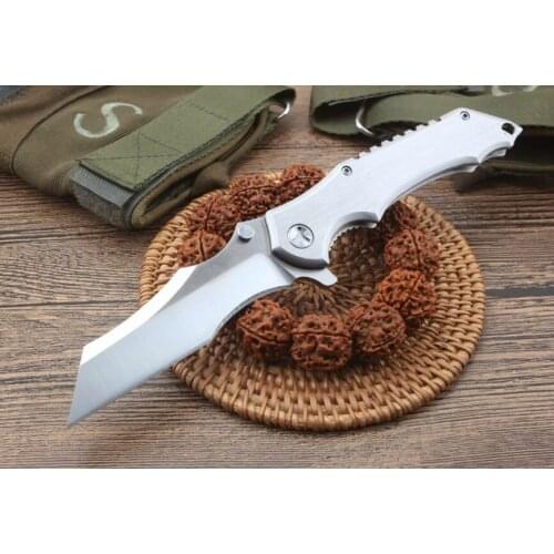 WildBoar Mantis Satin M390 Blade Tactical Rescue Pocket Folding Blade Knife Hunting Fishing EDC Survival Tool Knives
