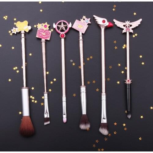 Japan cosplay Anime Card Captor Figure SAKURA Model Plate Desk Decor Cute Cosmetic brush Great Gifts