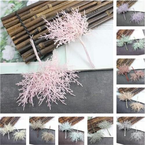 1 Bouquet Artificial Flower Durable Plastic DIY Handmade Bouquet Decoration Acorns Leaf Stimulation Fake Plant for Home