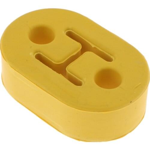 1PCS/PACK YELLOW Rubber 2 Holes Race Car Muffler Exhaust Hanger Bushing