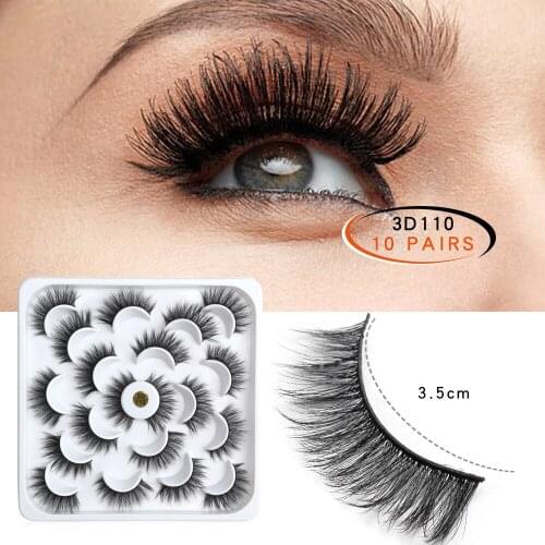 4/6/7/9/10/13 Pair 3D Faux Mink Eyelashes Natural Long Magefy False Eyelashes Dramatic Fake Lashes Makeup Extension Eyelashes