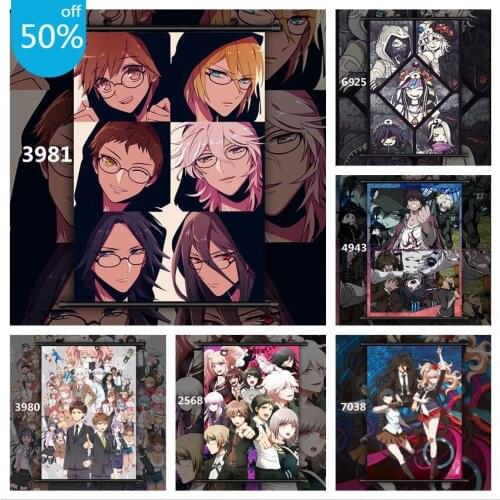 Danganronpa Zettai Zetsubou Shou Anime Poster Canvas Painting Wall Decor Posters Wall Art Picture for Living Room Home Decor