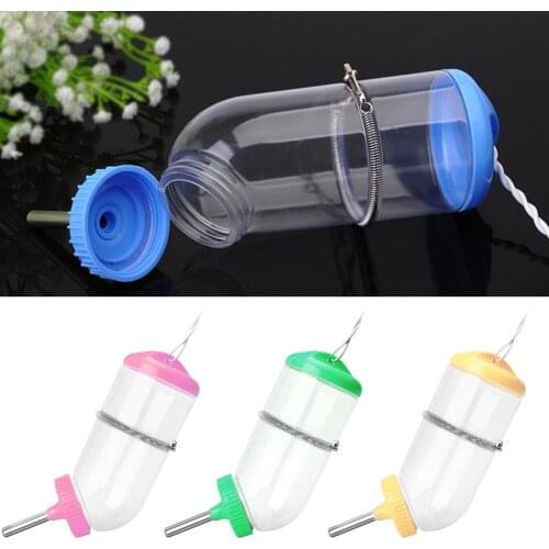 250/500ml Pet Rabbit Dog Hamster Hanging Auto Water Bottle Dispenser Feeder Storage Container for Small Animals Pet Supplies