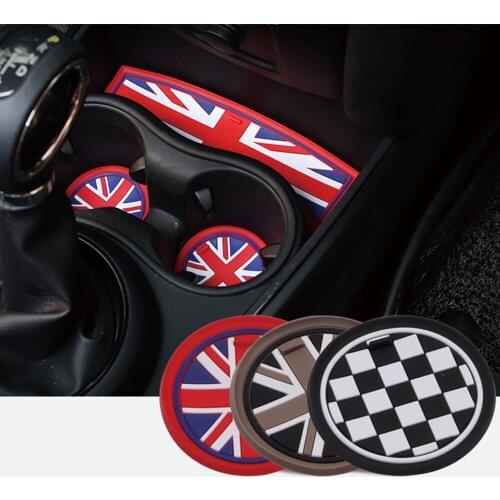 Auto Cup Holder Non-slip Mat for mini Cooper Countryman F55 F56 F54 F60 Car Interior Decoration Silica Gel Material Slip Pads