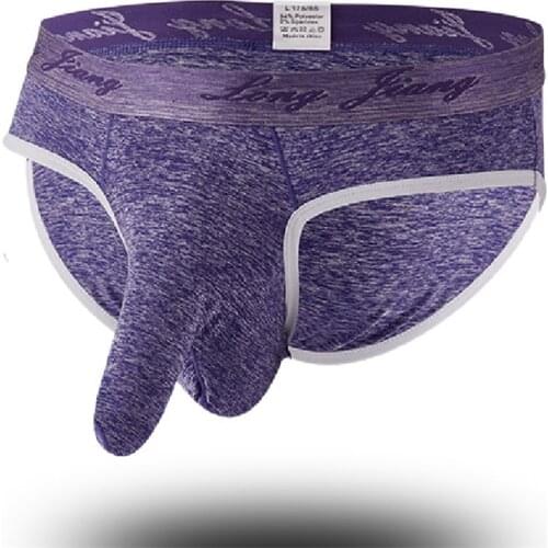 Brand Men Underwear Brief Elephant Nose Bulge Pouch Breathable Sexy Underpants Erotic Panties