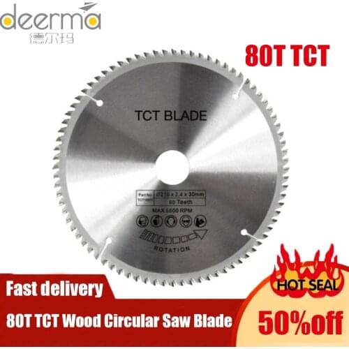 1pc 80 Teeth TCT Circular Saw Blade Wheel Discs TCT Alloy Woodworking Multifunctional Saw Blade For Wood Metal Cutting