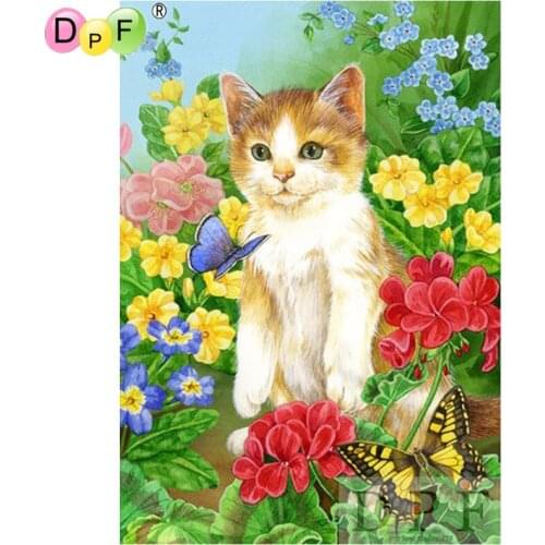 DPF butterly and cat diamond embroidery 5D diamond painting cross stitch DIY full squarediamond mosaic diamond pattern crafts