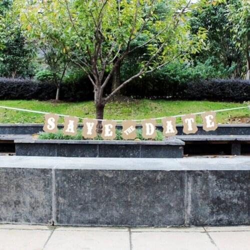 Vintage "SAYE THE DATE" Bunting Wedding Party Bunting Flags Banner Photo Booth Bridal Party Decoration Bunting Garland Handmade