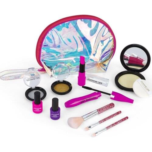 Girls Pretend Make Up Toy Simulation Cosmetics Plastics Pink Makeup Set Beauty Pretend Play Toys For Girls Play House Kids Toy