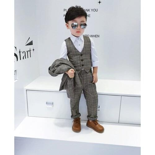 2018 high quality boys suits for weddings kids Blazer Suit for boy costume enfant garcon mariage jogging garcon suit for boys
