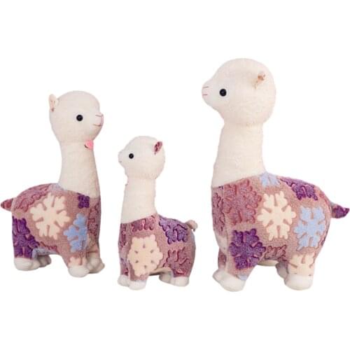 Hot Sale Cute Cartoon Alpaca Soft Plush Toy Stuffed LED Animals Doll Soft Plush Alpacasso Alpaca Dolls Children Birthday Gifts