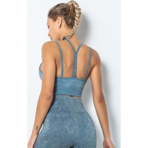 2021 Summer New Running Fitness Bra Women Double Shoulder Strap Yoga Bra Vest Sexy Beauty Back Shockproof Quick Dry Sports Bra