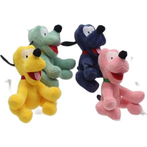 Wholesale 20pcs/lot 12cm Cute cartoon dog plush toy Small pendant naughty dog keychain doll