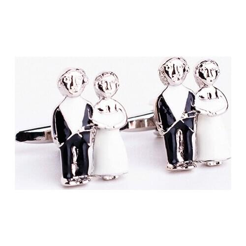 Wholesale wedding cufflinks for bridegroom cufflinks fashion cuff links for men copper quality